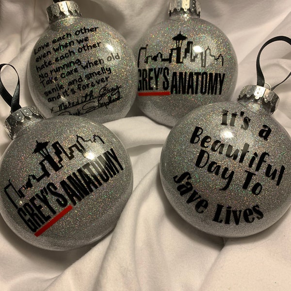 Greys anatomy ornament set