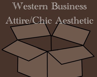 Western Business Attire Aesthetic Style Bundle // Mystery Box