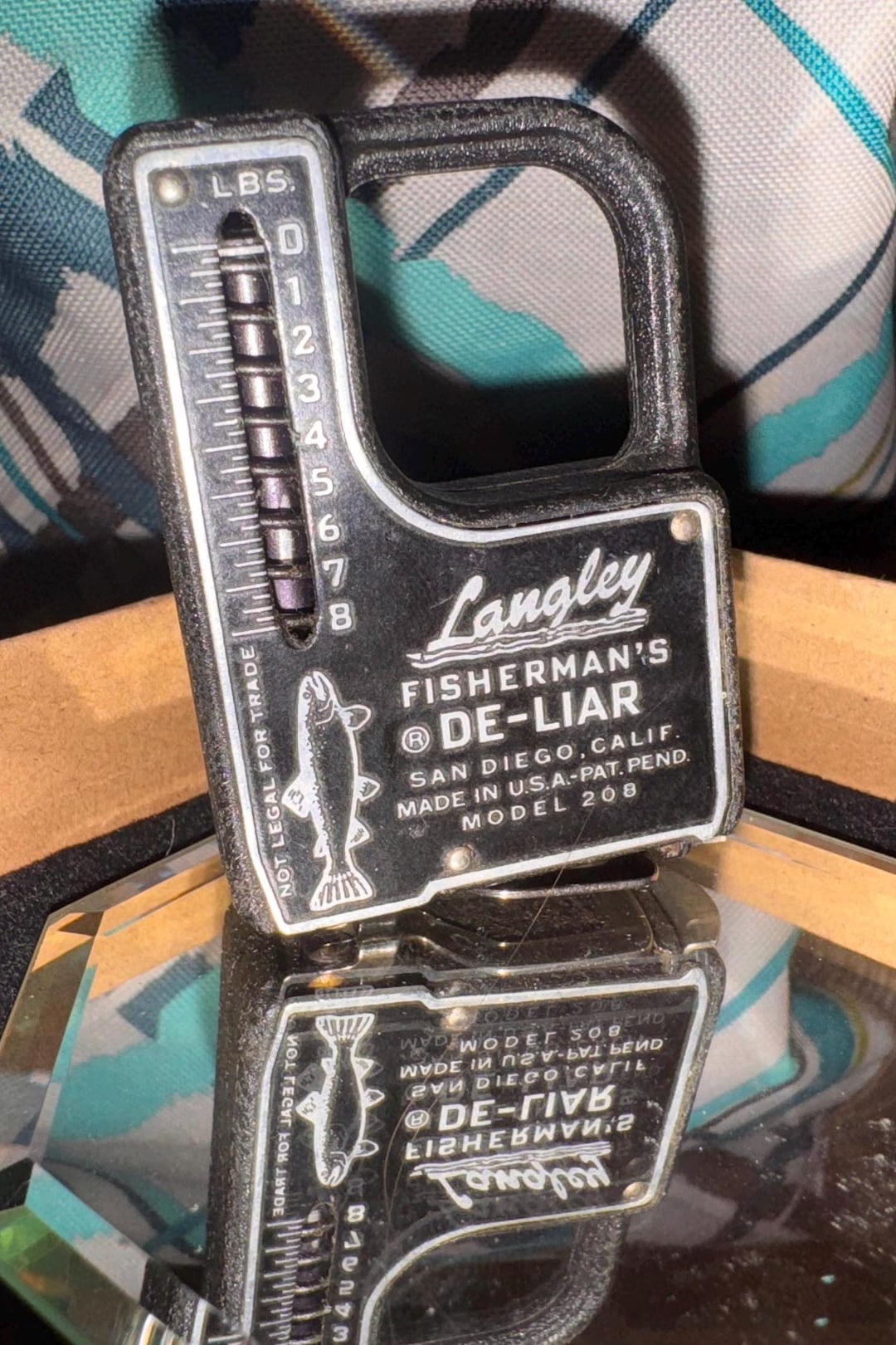 Toise/balance à Poissons Vintage Langley Fisherman's De-Liar - Modèle #208 - Fabriqué Aux USA