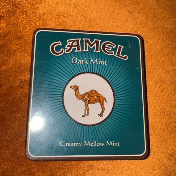 camel tobacco CAMEL Cigarette Metal Tin Box, Dark Mint, Tobacco, Tin Made in Germany -  Tin & Paper Only