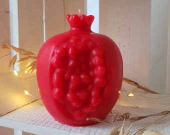 Pomegranate candle, candle in the form of a pomegranate. Perfect for Rosh Hashanah
