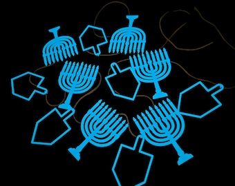 Glow in the Dark Hanukkah Garland