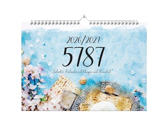 Calendario da parete ebraico 5787