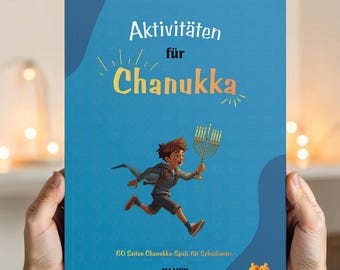 Children's activity book for Hanukkah, Hanukkah adventure book for children