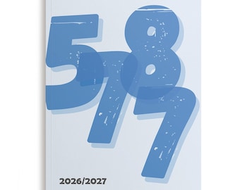 Jewish Minimalist Pocket Calendar | 5787