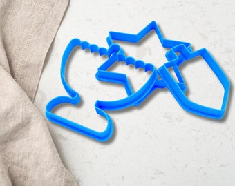 3x cookie cutters for Hanukkah