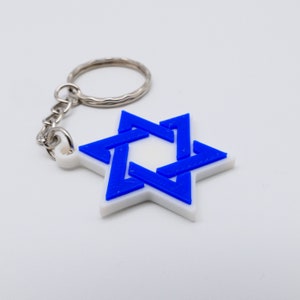 Solidarity with Israel: Handmade Israel Flag Keychains image 2
