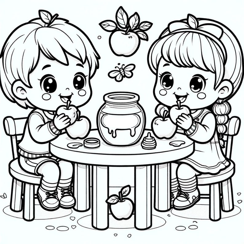 Coloring book for the Jewish holidays, 20 pages, hardcover image 3