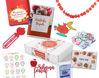 Rosh Hashanah Gift - Rosh Hashanah Box for Adults with Books and Activities