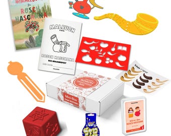 Rosh Hashanah Gift - Rosh Hashanah Box for Toddlers with Books and Activities