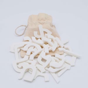 Juego de letras hebreas 3D | 27 letras