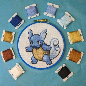 Wartortle cross stitch