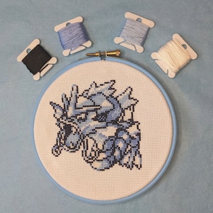 Gyarados cross stitch