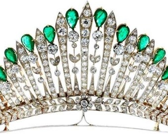 Antique Diamond Tiaras and Crown Handmade item.