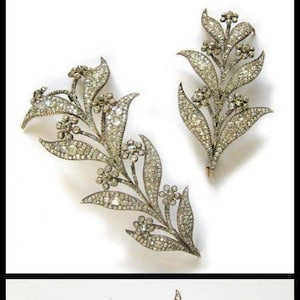 Antique Victorian Royal Tiaras and Crown Rose cut Diamond 925 sterling silver Handmade item.