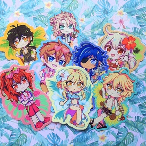 Genshin Summer Stickers