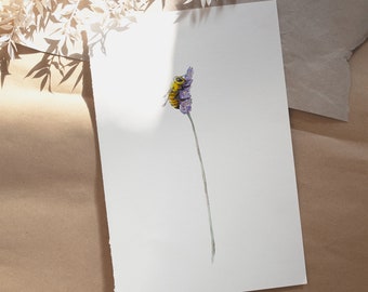 Lavender Bee: Print