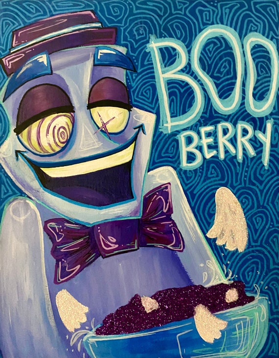 Boo Berry Cereal Print. - Etsy