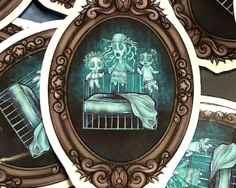 coraline mirror ghost children stickers.