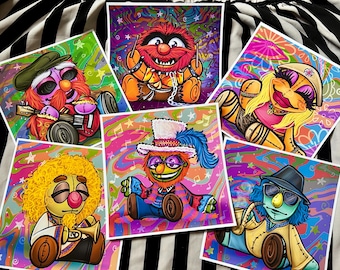 electric mayhem muppets prints (bundle option available!)