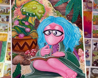 mokey & lanford fraggle rock print.