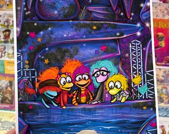 fraggle moon print.