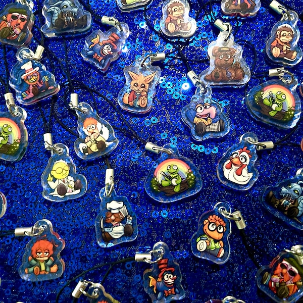 muppetational phone charms/tiny keychains.