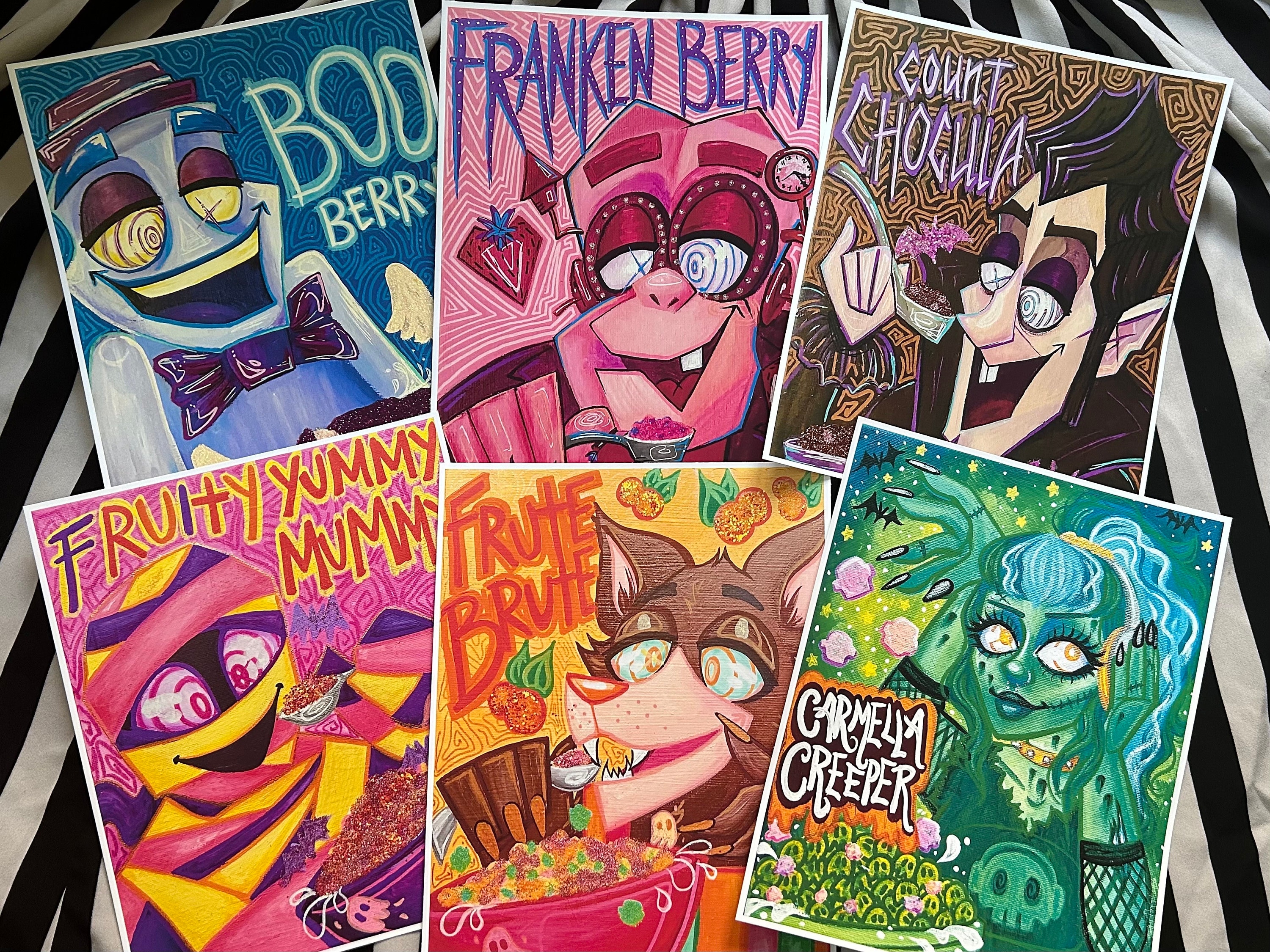 Carmella Creeper Cereal Print. - Etsy