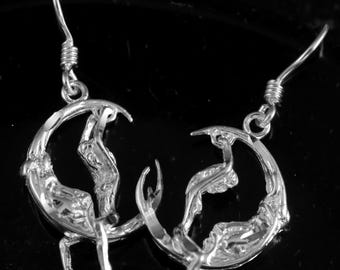 【HYERES LOR】Champagne Moon Silver chunky earring XL Amazon.com: ​​UNIQUEYOO Chunky Gold Earrings and Silver Hoop