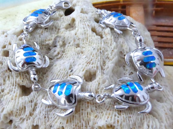 VONALA Bracciale Tartaruga Marina In Argento 925 Con Pietra Di Luna – Regolabile, Portafortuna Per Donna