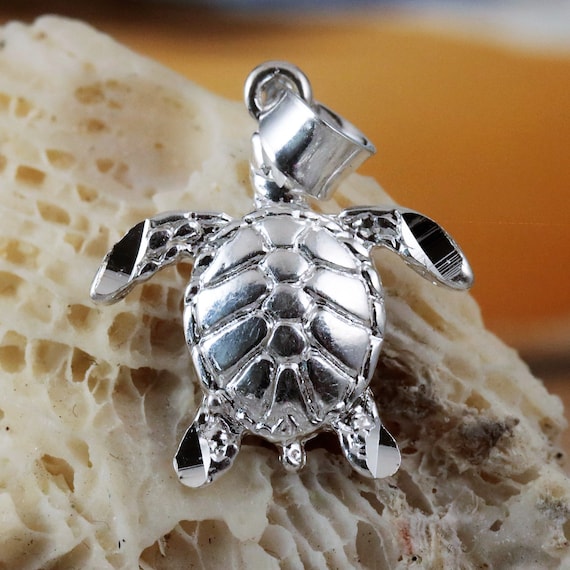 Sterling silver sea turtle charm sale