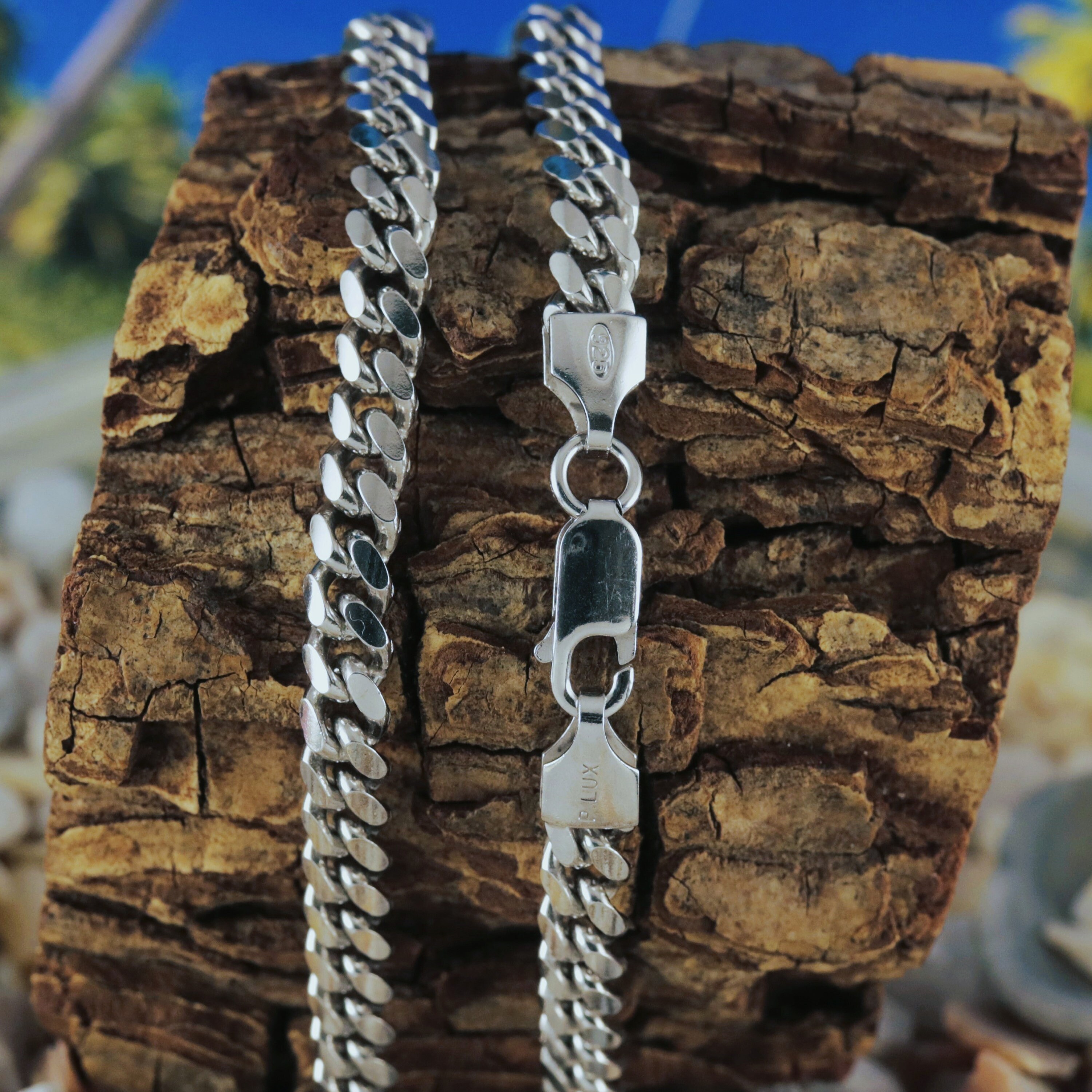 thumbnail image 2 of Goldum NYC Rhodium Rope Chain – Solid Sterling Silver 925 Made In Italy – All Sizes Available 2 of 6
