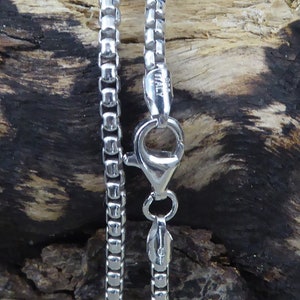Silber Halbrunde Box Kette 2,5 mm Italienische Rhodium überzogen .925 Sterling Halbrunde Box Halskette, 40 cm 45 cm 20 cm 22 cm schnelle kostenlose Lieferung
