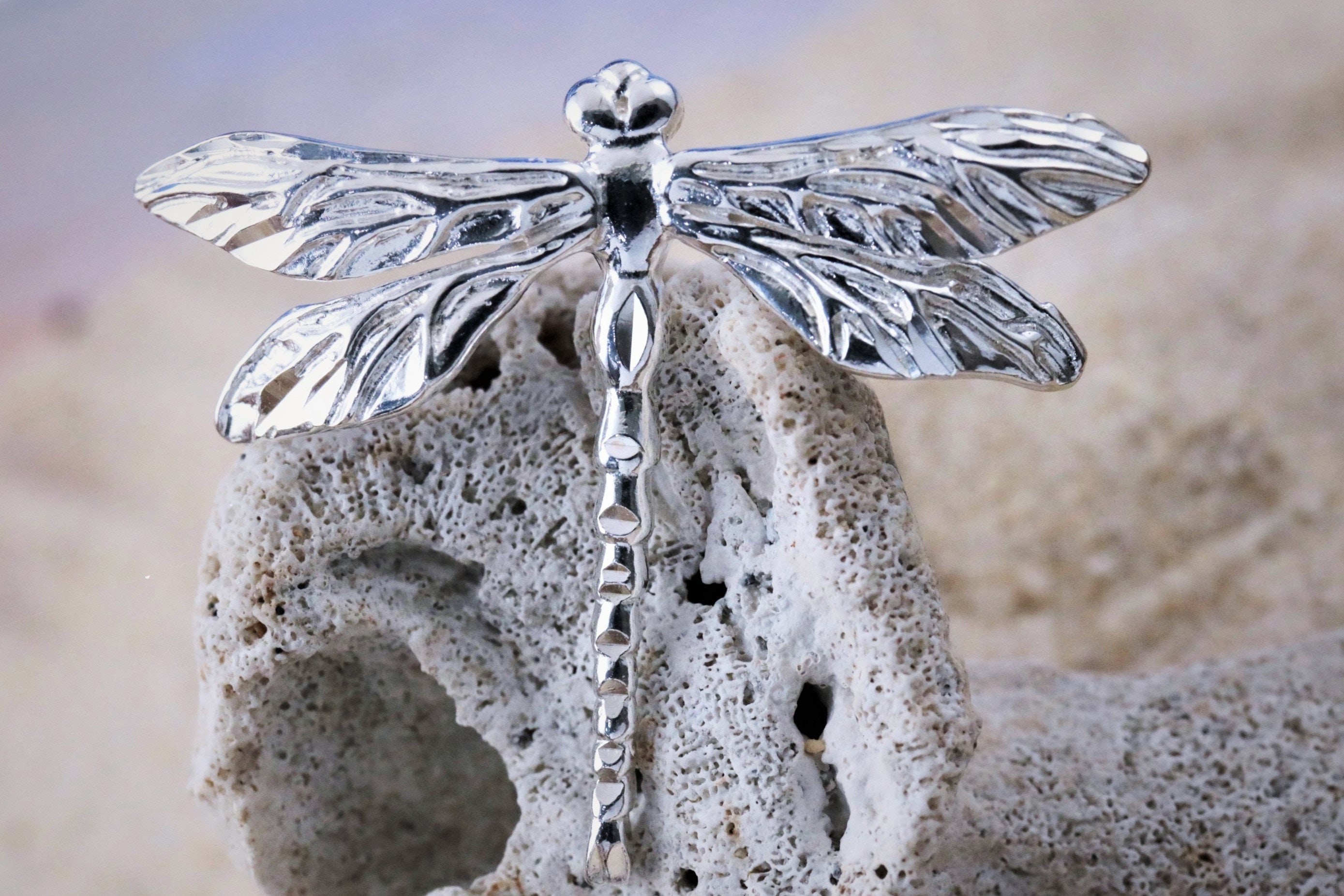 Dragonfly Necklace Diamond - Etsy