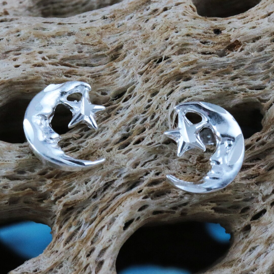 Fancy Star And Moon Studs main image 0