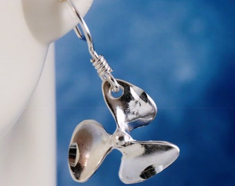 Earrings Propeller Curve Silver- FINK main image 1
