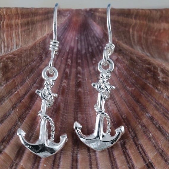 Orecchini A Ancora In Argento Sterling 925 – 10x9 Mm, Con Scatola Regalo, Gioiello Donna - 5