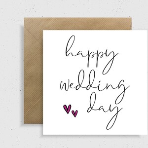 Karte zum Hochzeitstag | Premium, Luxus, Elegante Hochzeitsgruß | Feier Liebe & Freude | Perfekt für Brautpaare | Einzigartiges Andenken