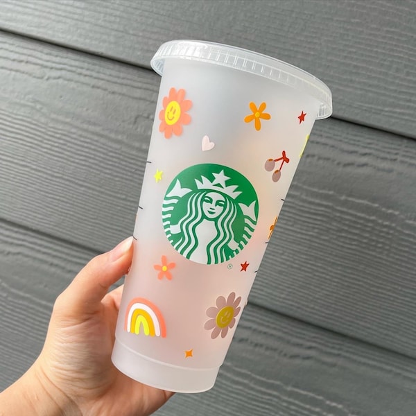 Gobelet personnalisé Starbucks avec nom et paille/Cadeau personnalisé