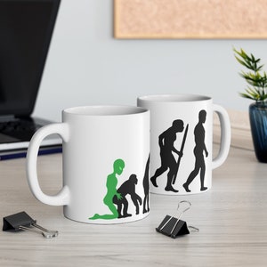 進化型コーヒーカップ / コーヒーマグ / ユーモア型コーヒーカップ