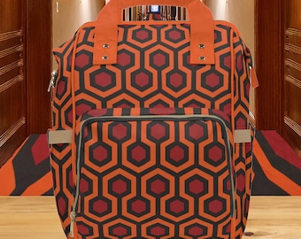 Mochila de pañales con alfombra brillante, regalo para baby shower, decoración para habitación infantil, bolso para mamá, organizador de viaje, artículos para bebé de género neutro.
