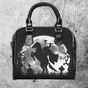 Headless Horseman Purse  Gothic Halloween Purse, Horrorcore Handbag, Spooky Gift for Her, Dark Fantasy Aesthetic