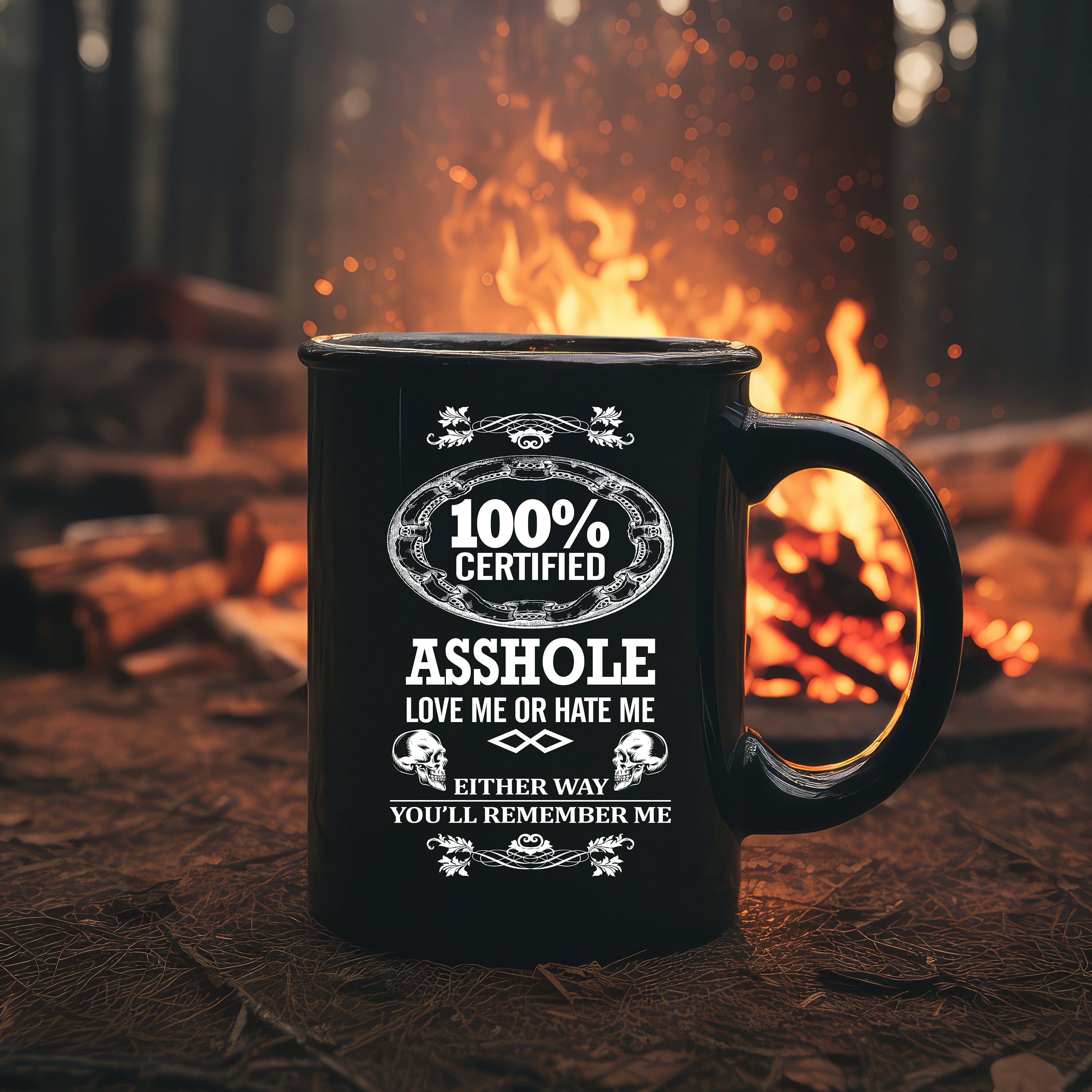 100% Asshole Coffee Mug / Coffee Cup