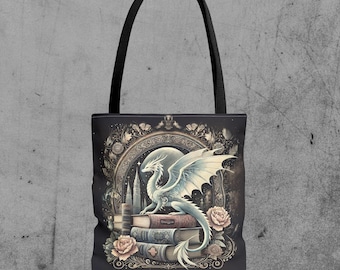 Sac fourre-tout Fantasy Dragon : cadeau pour les amoureux des livres, sac en polyester respectueux de l'environnement