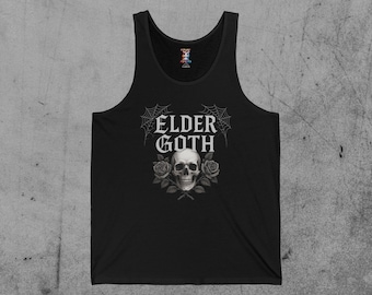 Elder Goth Skull Tank Top, Dark Clothing