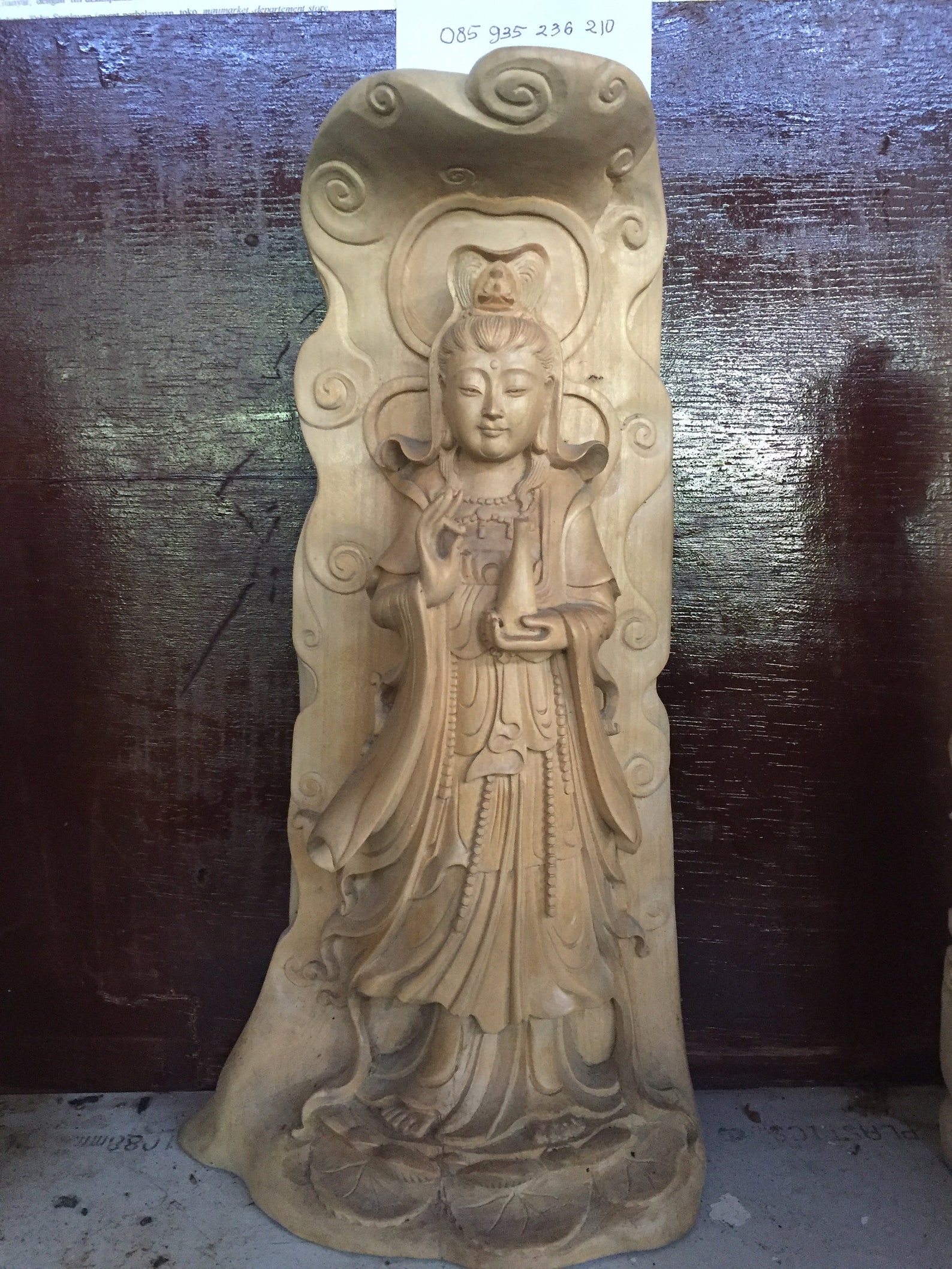 14.4 36 cm Hand Made Kwan Yin Wooden Statue A36 | Etsy