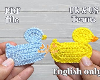 PDF Pattern Crochet Click Clack Duck Stress Relief Toy | DIY Crochet Duck Pattern | Easy Duck Pattern for Keychains & Appliqué |