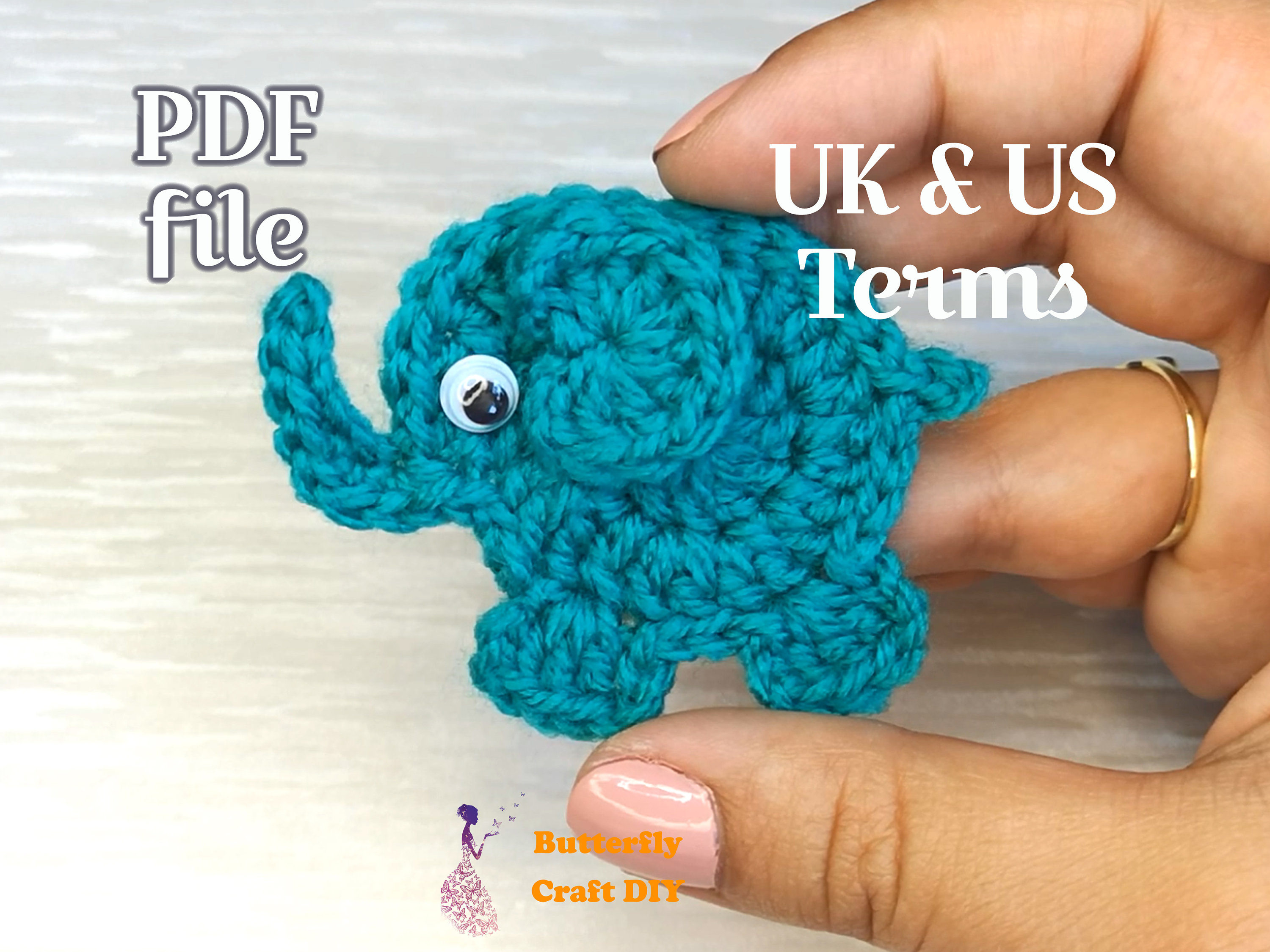 PDF Pattern Elephant Crochet Pocket Hug RAOCK Ideas, Bereavement