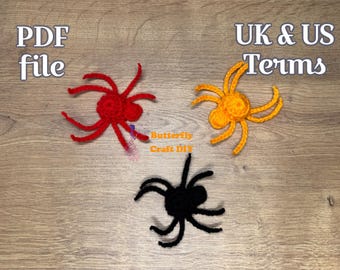 Crochet Little Spider Pattern PDF File / Crochet Spider Easy Pattern No Sew / Crochet Halloween Pattern PDF File