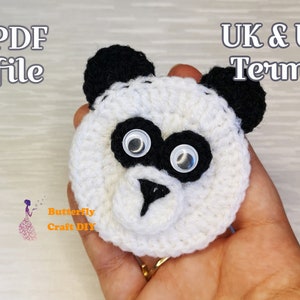 Patron PDF Câlin panda au crochet : idées RAOCK, cadeau de deuil, deuil, perte, pensée pour vous